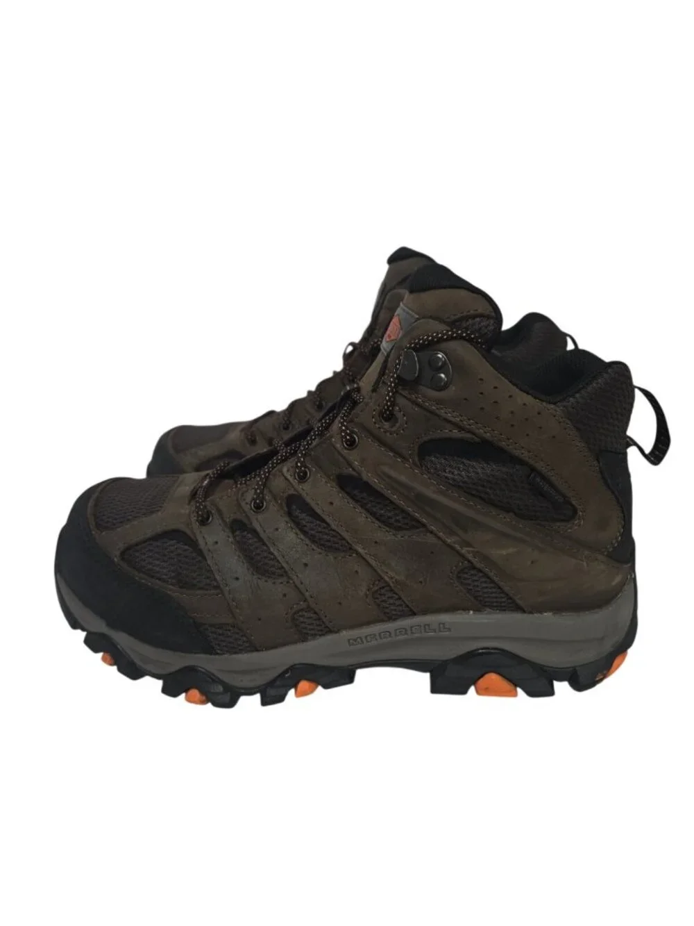 Merrell Mens Moab 2 Ventilator Mid Waterproof Comp Toe CSA Work Boot Brown 9W